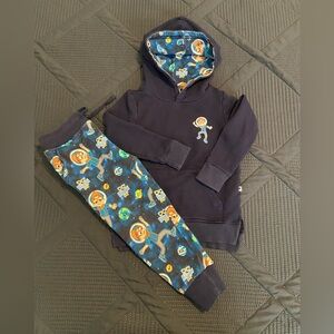 GUC Bums & Roses Blippi In Space Bamboo Jogger Set